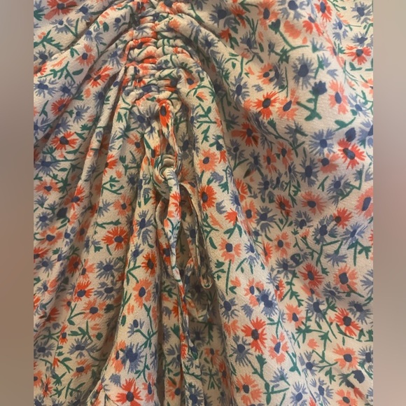 RAILS LARA RUFFLED SKIRT ADJUSTABLE LENGTH WILD DAISIES DITSY FLORAL M MEDIUM - Picture 4 of 5